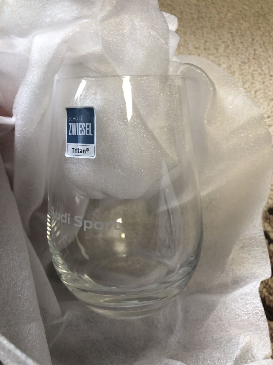 アウディ ペア グラス タンブラー ZWIESEL ツヴィーゼル クリスタルグラス 未使用_画像3