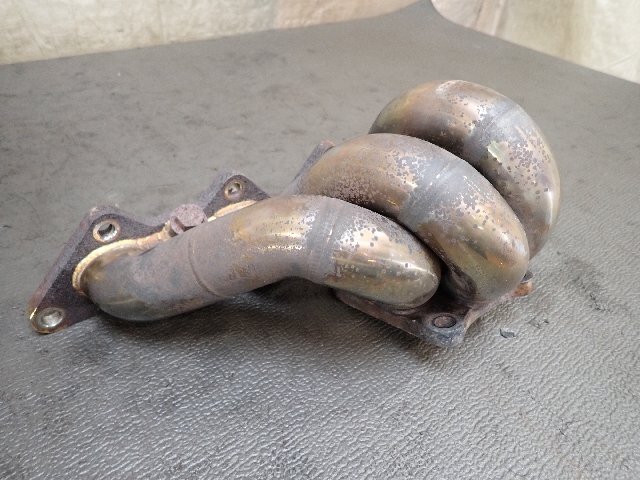 CN9A ランサー GSR エボⅣ 4G63　社外エキゾーストマニホールド　アンリミテッドワークス？　CP9A/エボ4.5.6　