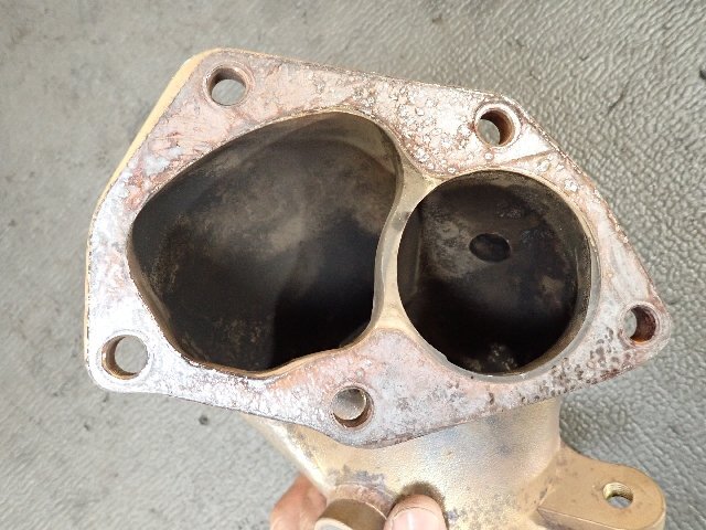 CN9A ランサー GSR エボⅣ 4G63　タービンアウトレットパイプ　アンリミテッドワークス？　CP9A/エボ4.5.6　　