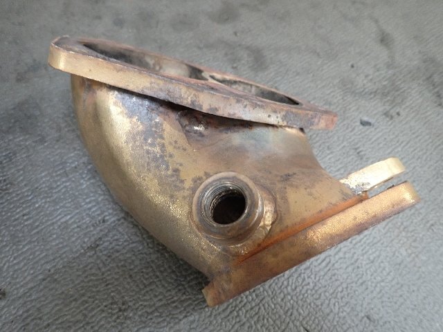 CN9A ランサー GSR エボⅣ 4G63　タービンアウトレットパイプ　アンリミテッドワークス？　CP9A/エボ4.5.6　　