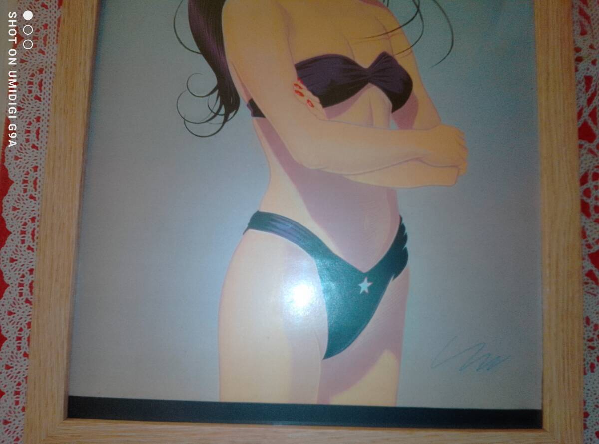 「額装品」A4サイズ　中山美穂 モデル『MINDGAME』人形姫 当時物雑誌切り抜き(限定品ではありません) 画・ロバートブルー　切り抜き1枚付き_画像3
