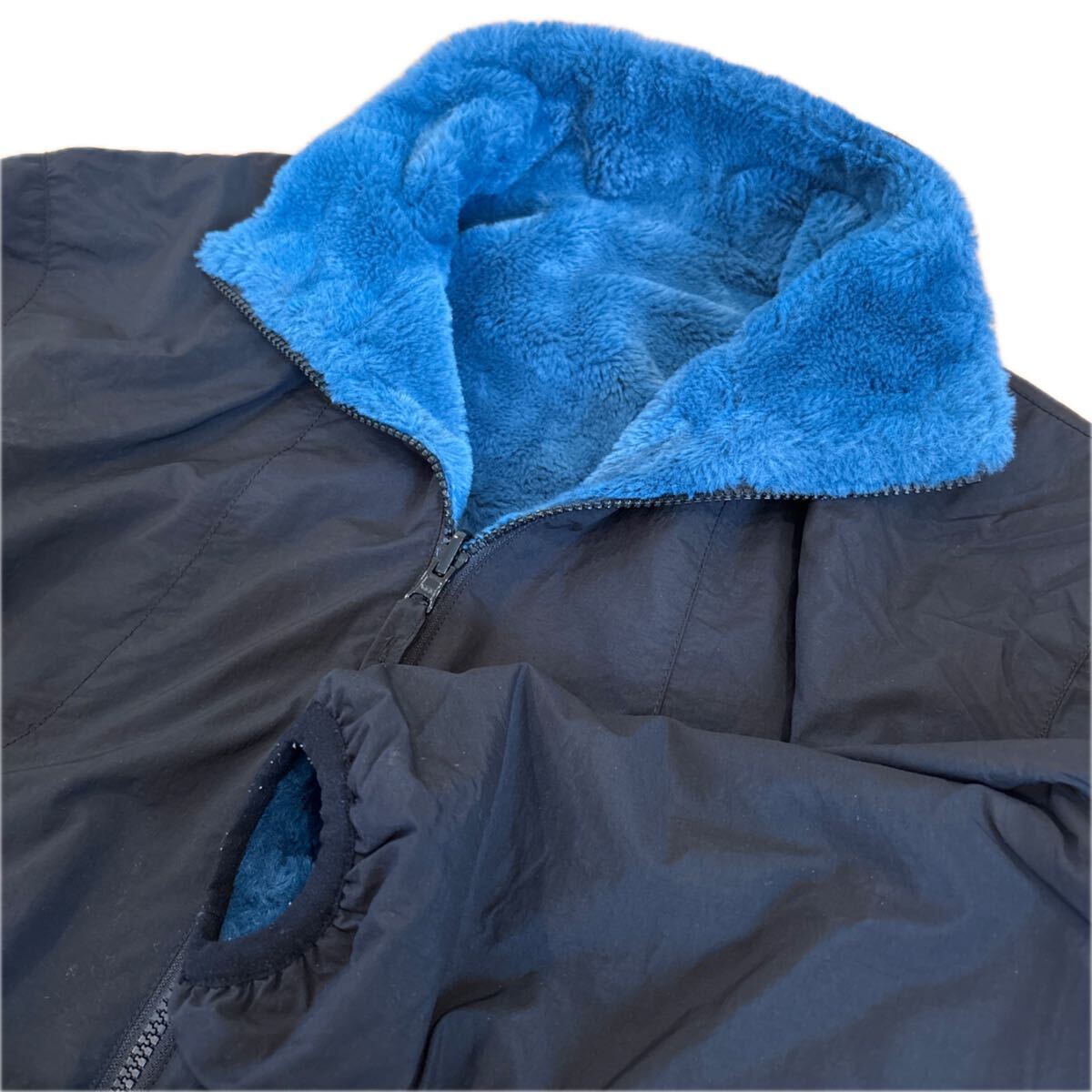 あったかボアフリース 裏地 リバーシブル ブルゾン ジャケット_画像2