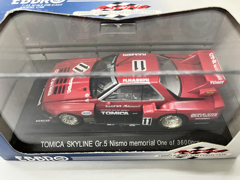 未開封 エブロ 1/43 トミカ スカイライン シルエット ニスモ メモリアル レッド ブラック #11