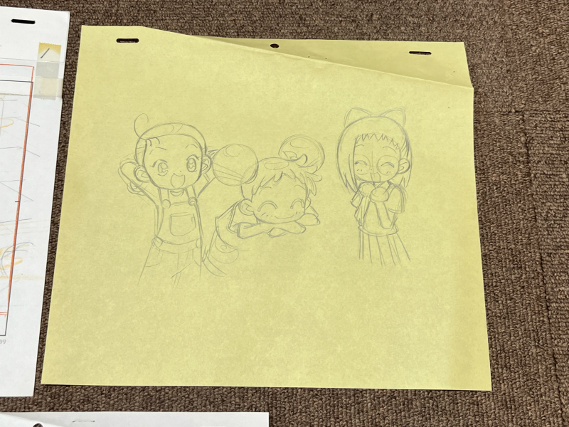 アニメ おジャ魔女どれみ #38 セル畫用 原畫 動畫 背景 おまとめセット どれみ / あいこ / はづき 3人組 現狀渡し