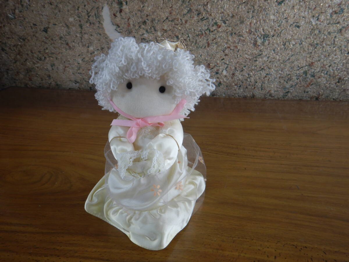  девушка кукла музыкальная шкатулка мягкая игрушка запрет .... развлечение Showa Retro 14X14H21CM