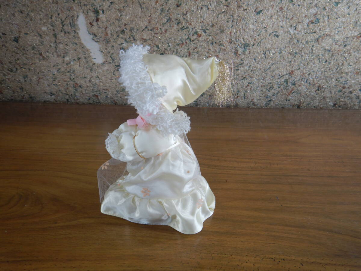  девушка кукла музыкальная шкатулка мягкая игрушка запрет .... развлечение Showa Retro 14X14H21CM