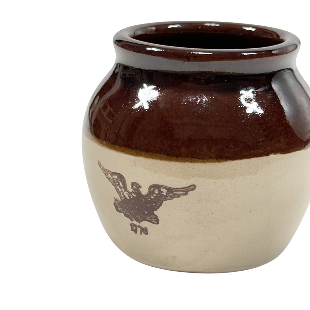 MADE IN USA製 独立記念 1776年 ビンテージ 陶磁器 イーグル 鷲 小物入れ ポプリ ポット アンティーク 雑貨 置物 ペンスタンド USA 古着 C_画像3