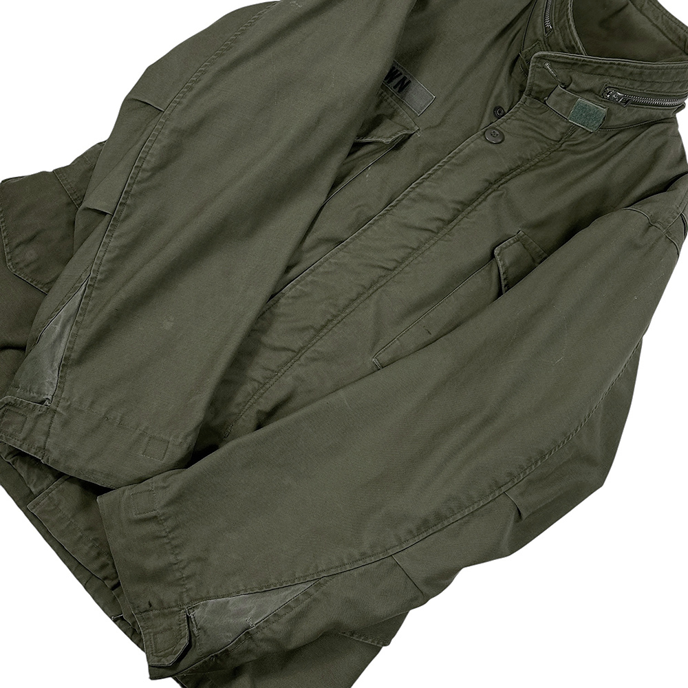 60s ビンテージ 米軍 実物 M-65 1st MEDIUM SHORT フィールド ジャケット コート M-S ミディアム ショート CONMAR アルミジップ 良好 美品_画像7