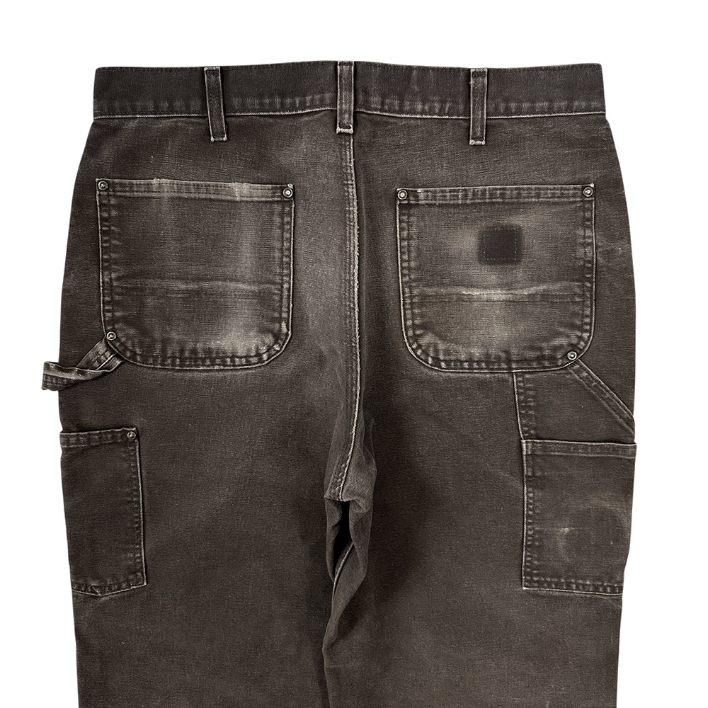 CARHARTT ダブルニー W33 L30 W34 L29 カーハート ダック ペインター パンツ 美ヒゲ DKB ダークブラウン 雰囲気 フェード 極上 ビンテージ_画像5