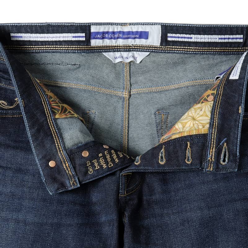 JACOB COHEN(ヤコブコーエン) / 天然インディゴ染ウォッシュドコットンポリストレッチスリムテーパードデニムパンツ(NICK) [jbc2360071-33]_画像4