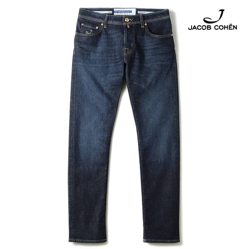 JACOB COHEN(ヤコブコーエン) / 天然インディゴ染ウォッシュドコットンポリストレッチスリムテーパードデニムパンツ(NICK) [jbc2360071-33]_画像1