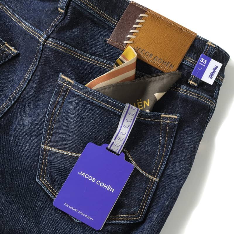 JACOB COHEN(ヤコブコーエン) / 天然インディゴ染ウォッシュドコットンポリストレッチスリムテーパードデニムパンツ(NICK) [jbc2360071-33]_画像7