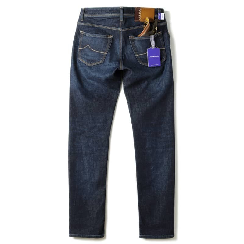 JACOB COHEN(ヤコブコーエン) / 天然インディゴ染ウォッシュドコットンポリストレッチスリムテーパードデニムパンツ(NICK) [jbc2360071-33]_画像2