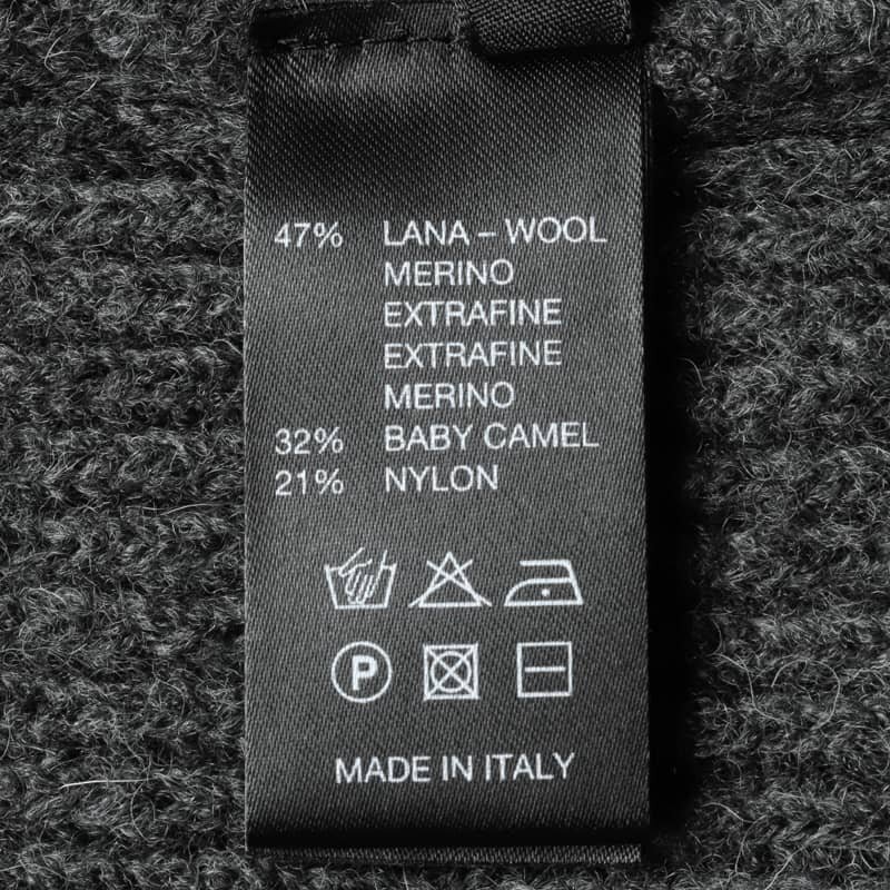 roberto collina(ロベルトコリーナ) / ウールベビーキャメル混リブ編みミドルゲージハーフジップニット(RP40215) [rbc2450621-48]_画像8