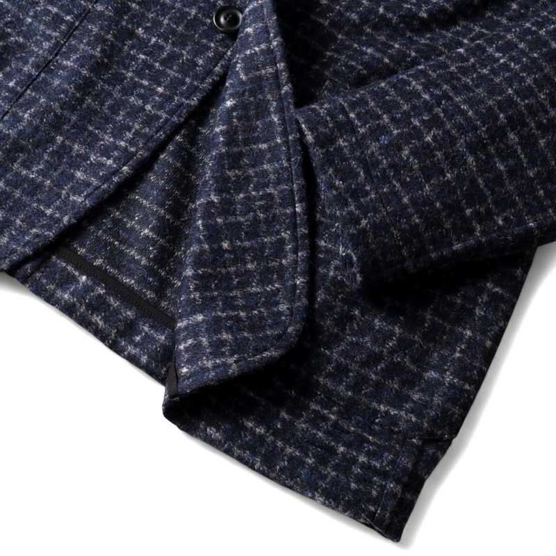 T-JACKET(ティージャケット) / チェック柄ポリウールアクリルソフトフランネルジャージー2Bアンコンジャケット(51G419JR) [tjk2510491-M]_画像5