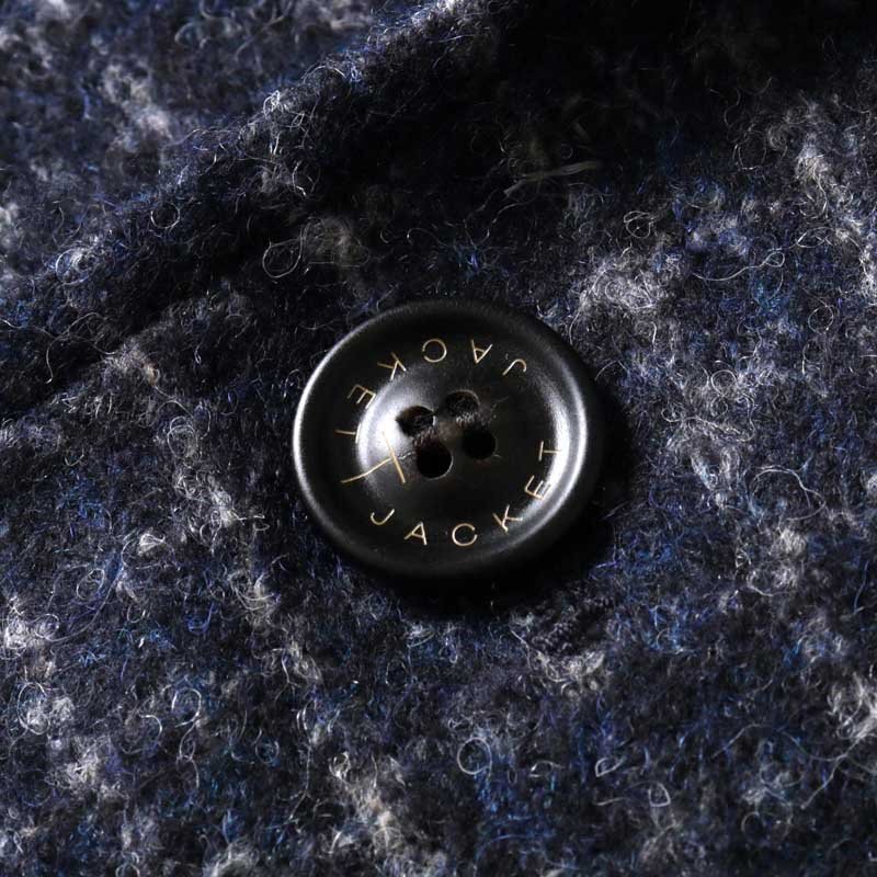 T-JACKET(ティージャケット) / チェック柄ポリウールアクリルソフトフランネルジャージー2Bアンコンジャケット(51G419JR) [tjk2510491-M]_画像6