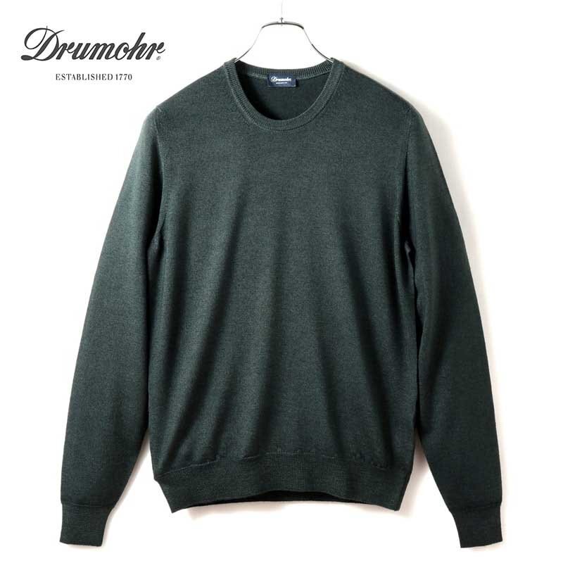 Drumohr(ドルモア) / ガーメントダイウールハイゲージクルーネックニット(D2M103A) [drm2520026-46]_画像1