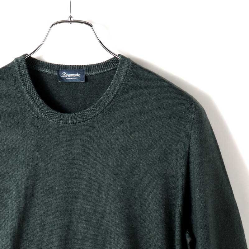 Drumohr(ドルモア) / ガーメントダイウールハイゲージクルーネックニット(D2M103A) [drm2520026-46]_画像3