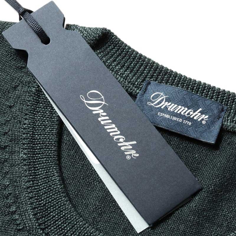 Drumohr(ドルモア) / ガーメントダイウールハイゲージクルーネックニット(D2M103A) [drm2520026-46]_画像8