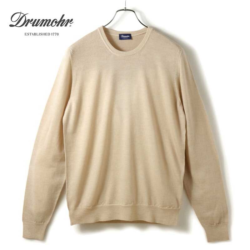 Drumohr(ドルモア) / ガーメントダイウールハイゲージクルーネックニット(D2M103A) [drm2520021-48]_画像1