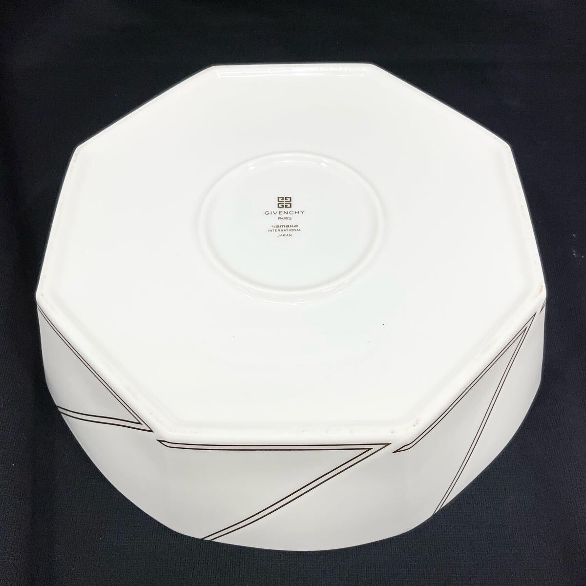 【未使用】ジバンシー 大皿 大鉢 丸皿 プレート ボウル 2点セット 金彩 金縁 洋食器 GIVENCHY (E272)_画像5