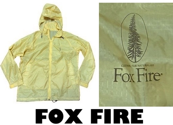 新品同然フォックスファイヤーFoxFire★パーカー・ナイロンジャケット★クリーム★エアロポーラス★M