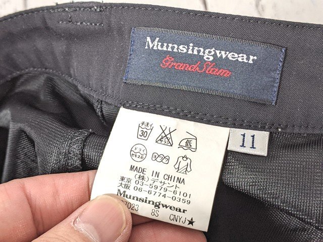 【4yt144】ゴルフウエア レディース使用 Munsingwear マンシングウェア キュロット ブラック サイズ：11◆T2709_画像4