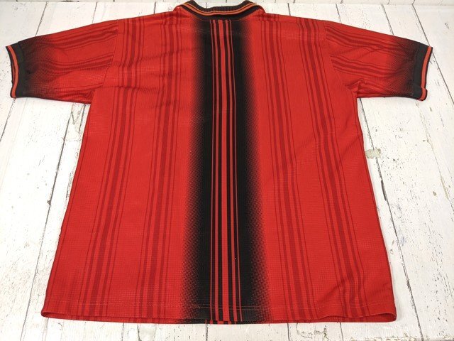 【9yt104】サッカーウエア ACミラン レプリカユニフォーム【1997-98】lotto ロット 赤 サイズ：L◆C32?