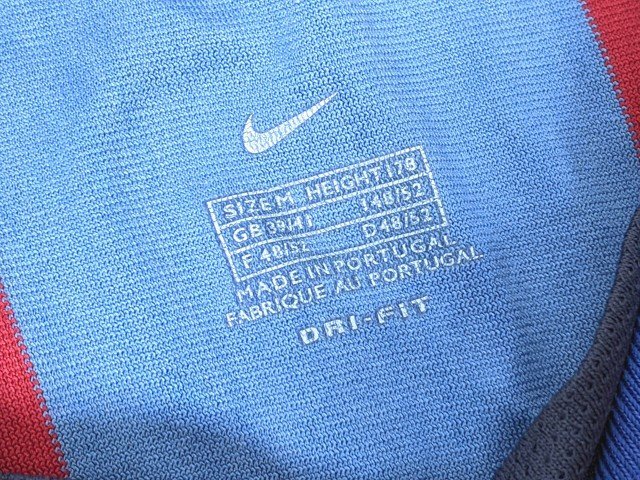 【9yt103】サッカーウエア FCバルセロナ レプリカユニフォーム【2001-02】NIKE ナイキ サイズ：M◆C32?