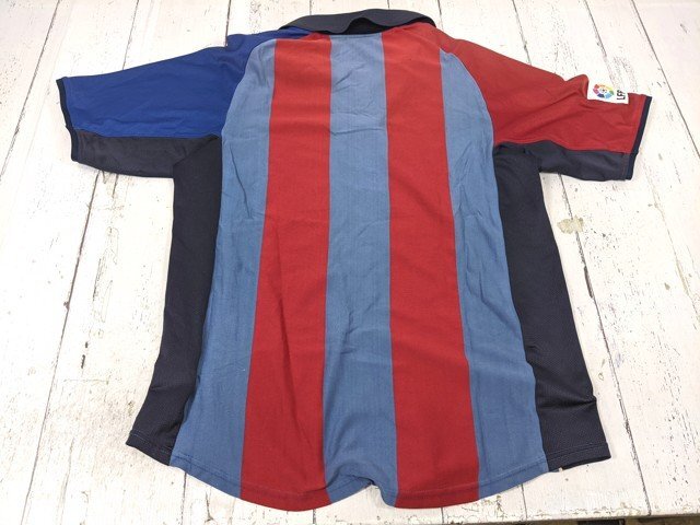 【9yt103】サッカーウエア FCバルセロナ レプリカユニフォーム【2001-02】NIKE ナイキ サイズ：M◆C32?