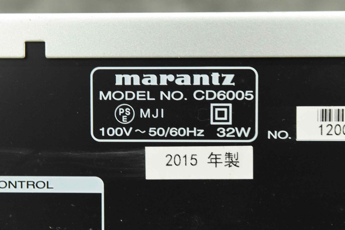 【C】marantz CD6005 CDプレーヤー マランツ 224488