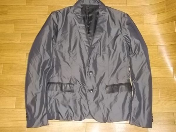 $〜リピーター様割引特典有り◎美品◎希少◎部分羊革使用◎テットオム◎中綿入シングルジャケット_画像1