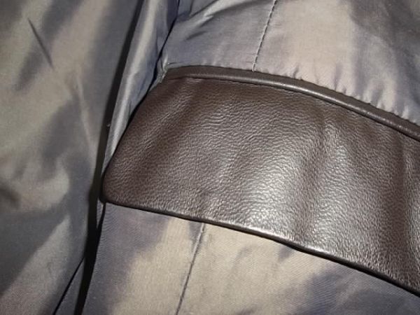 $〜リピーター様割引特典有り◎美品◎希少◎部分羊革使用◎テットオム◎中綿入シングルジャケット_画像3
