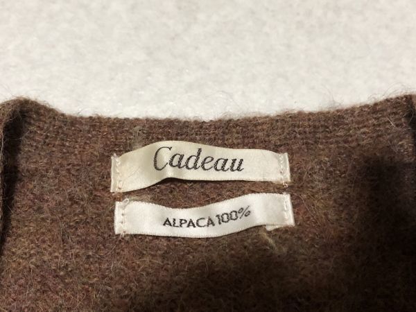 ★★初お取引様&P取得リピーター様は条件達成特典有り◎希少入手困難◎アルパカ100%◎cadeau by ニューヨーカー◎カーディガン_画像2