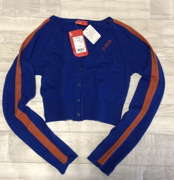 $〜リピーター様割引特典有り◎新品未使用◎16.000円◎アンゴラ&ウール混◎プーマ PUMA◎カーディガン_画像1