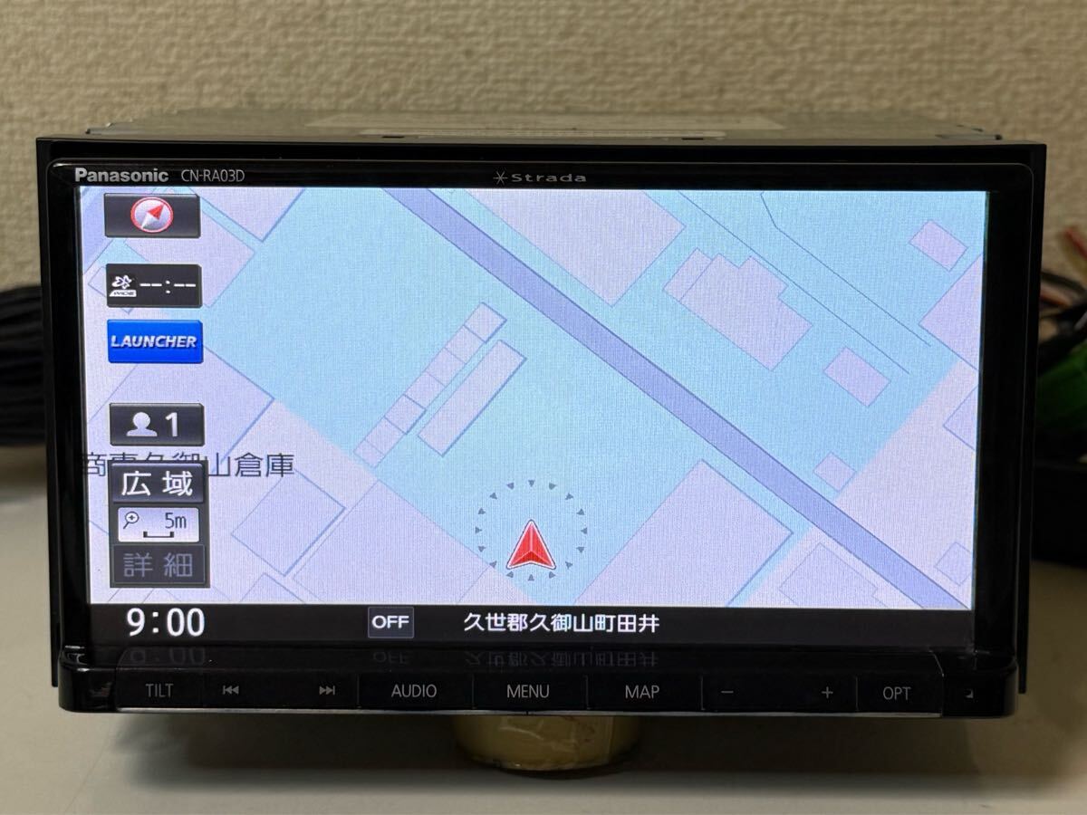 Panasonicパナソニック CN-RA03D カーナビ メモリーナビ Bluetooth フルセグチューナーTV 地図データ 2016年 Serial No. 513969G26_画像2
