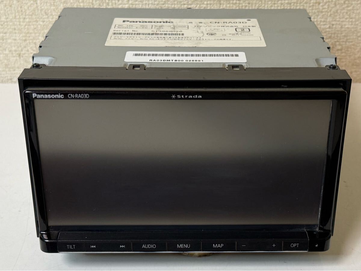 Panasonicパナソニック CN-RA03D カーナビ メモリーナビ Bluetooth フルセグチューナーTV 地図データ 2016年 Serial No. 513969G26_画像8