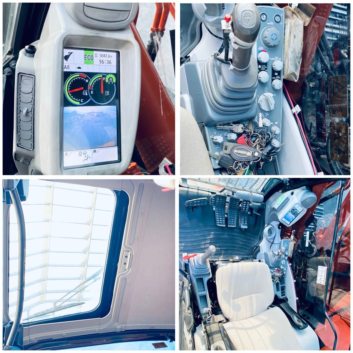 日立 HITACHI ZX225USRK-6★ユンボ☆2019年★アワー5047h☆2本配管★移動式クレーン☆解体仕様機★ハイグレードタイプ☆マグネット配線付★_画像8