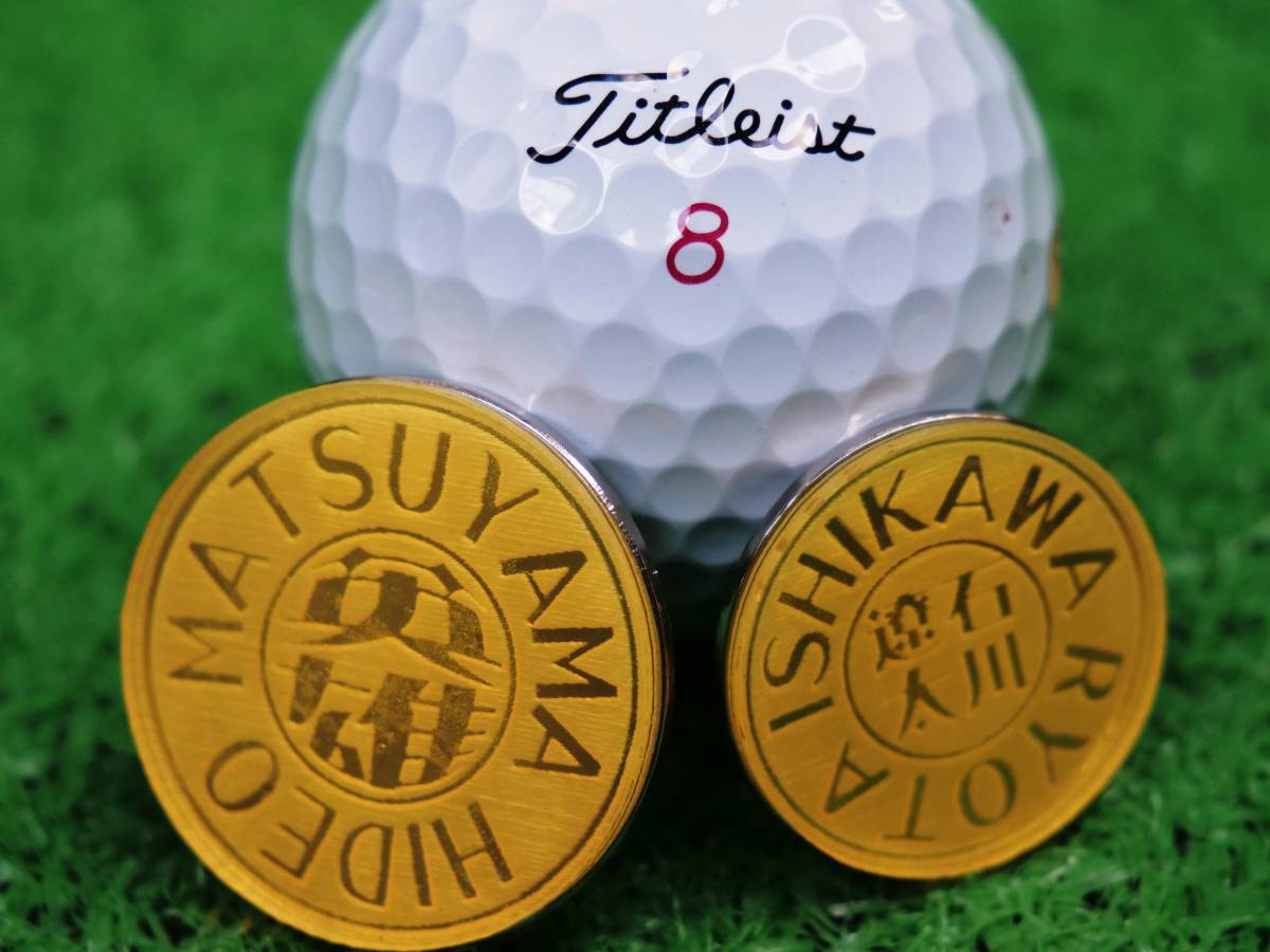[ бесплатная доставка ] Golf маркер (габарит) [ флуоресценция цвет ] полный имя Icon (30mm) имя ввод оригинал дизайн 