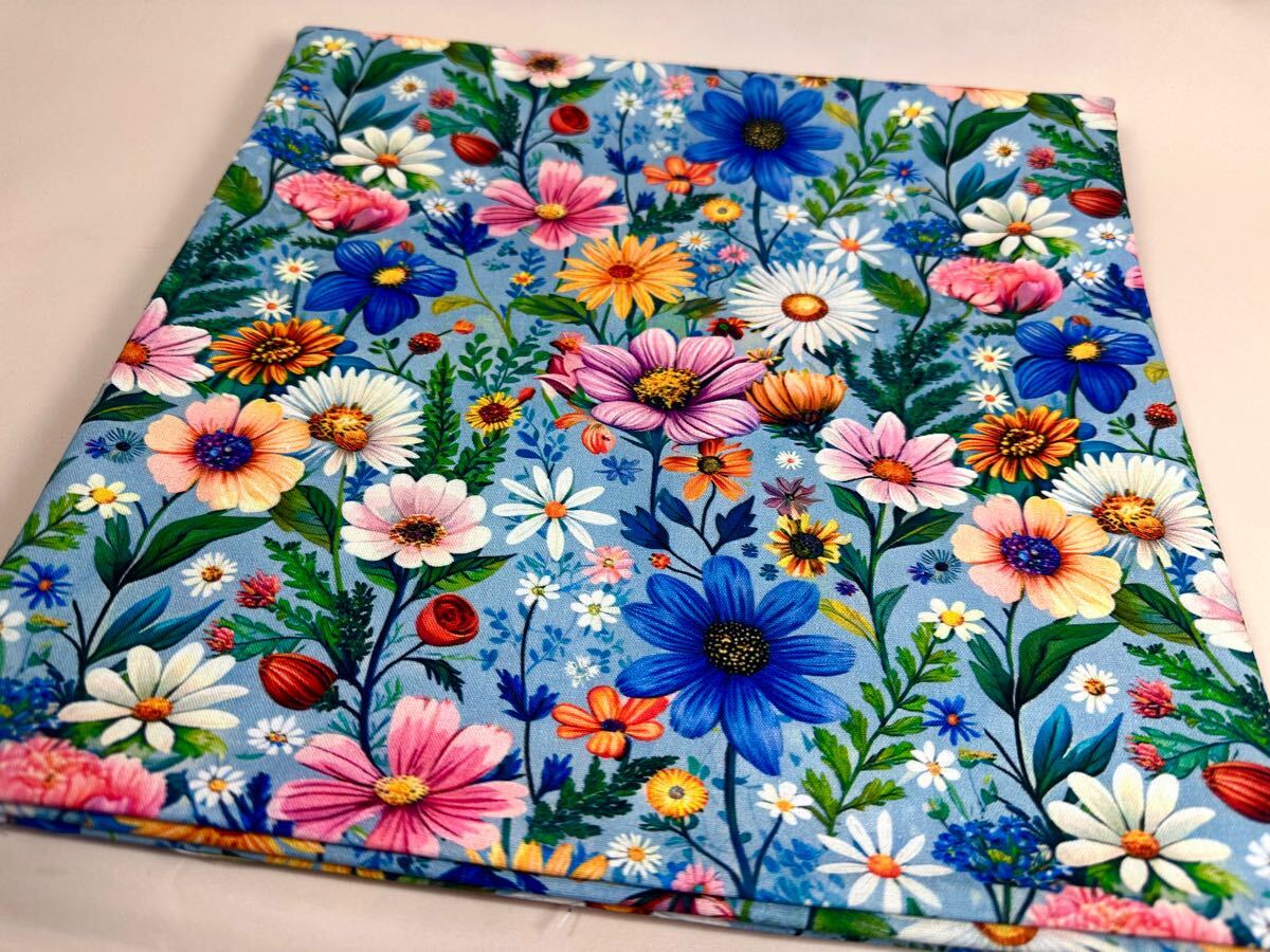 USAシーチング.綿100%生地.幅110cm×50cm.秋桜9006ー1番_画像1