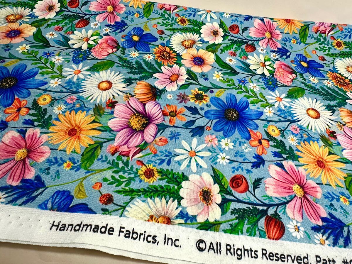 USAシーチング.綿100%生地.幅110cm×50cm.秋桜9006ー1番_画像5