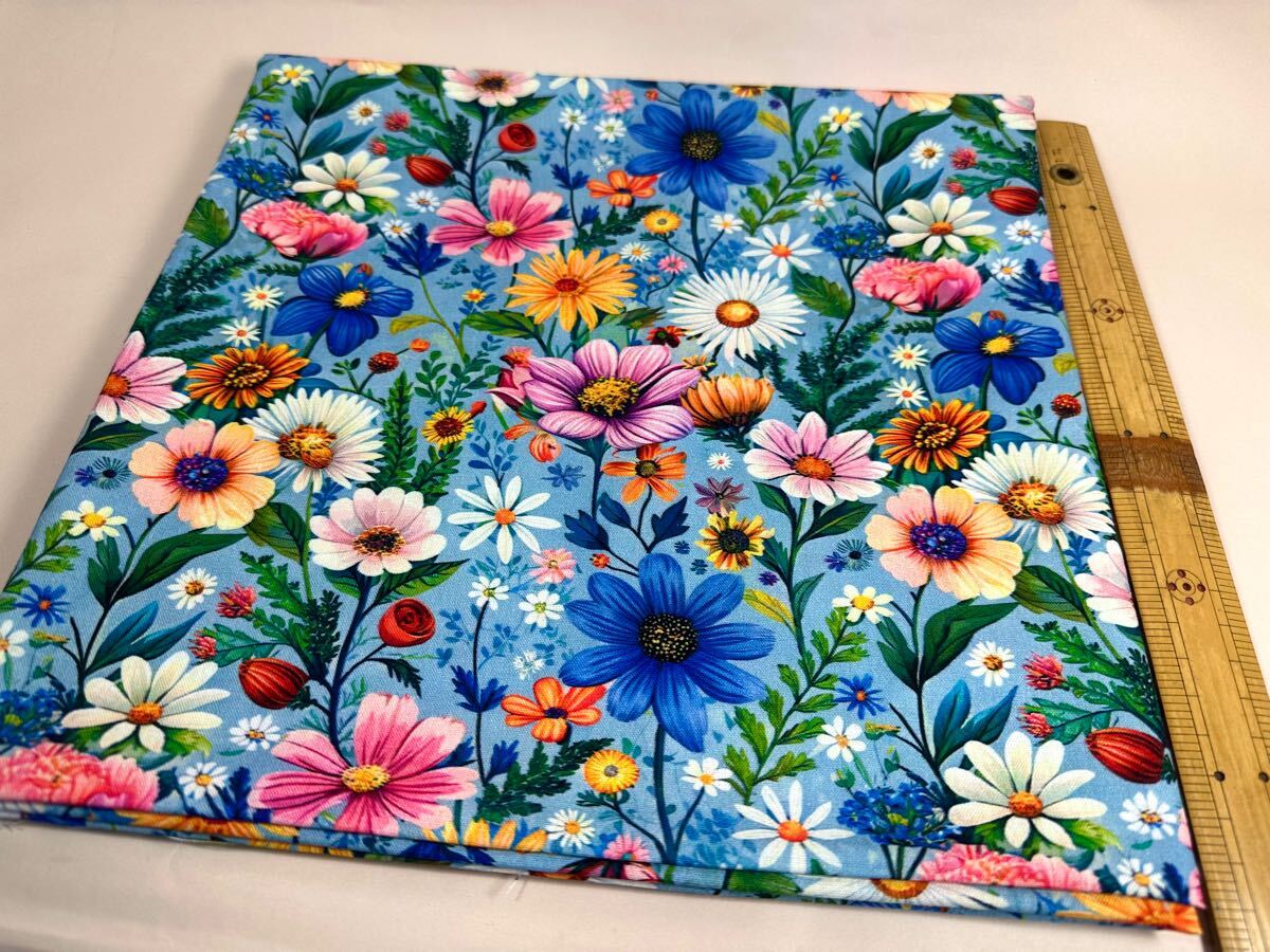 USAシーチング.綿100%生地.幅110cm×50cm.秋桜9006ー1番_画像6