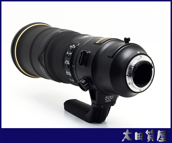 Nikon ニコン AF-S NIKKOR 500mm F4E FL ED VR /レンズフードHK-34 /かぶせ式レンズキャップ / 超望遠レンズ 動作品 中古美品☆1円～