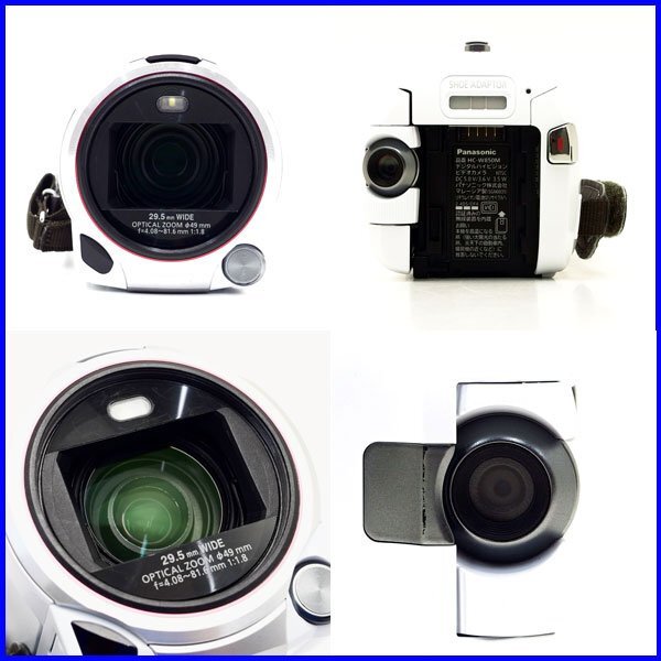 102)質(zhì)屋出品☆Panasonic デジタルハイビジョンビデオカメラ HC-W850M 光學20倍/iAズーム50倍 Wi-Fi ワイプ撮影 中古 1円～売り切り