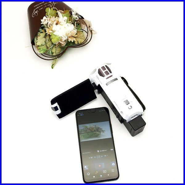 102)質(zhì)屋出品☆Panasonic デジタルハイビジョンビデオカメラ HC-W850M 光學20倍/iAズーム50倍 Wi-Fi ワイプ撮影 中古 1円～売り切り