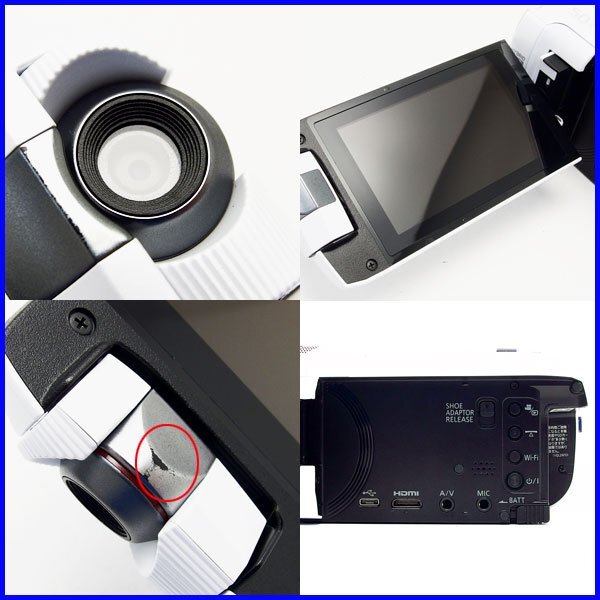 102)質(zhì)屋出品☆Panasonic デジタルハイビジョンビデオカメラ HC-W850M 光學20倍/iAズーム50倍 Wi-Fi ワイプ撮影 中古 1円～売り切り