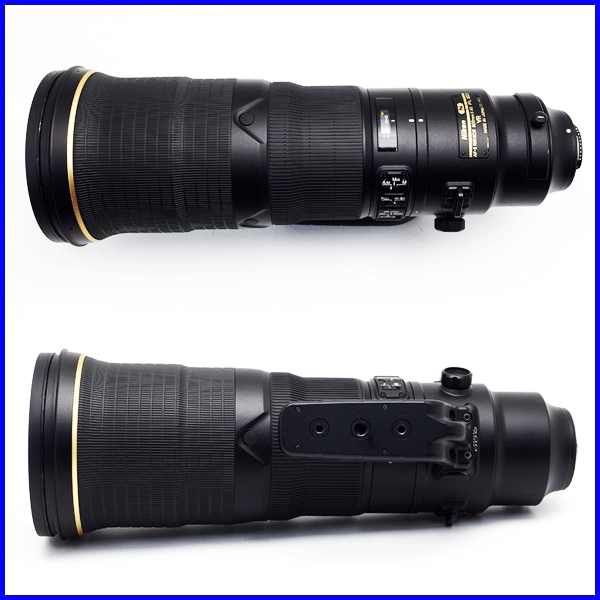 Nikon ニコン AF-S NIKKOR 500mm F4E FL ED VR /レンズフードHK-34 /かぶせ式レンズキャップ / 超望遠レンズ 動作品 中古美品☆1円～