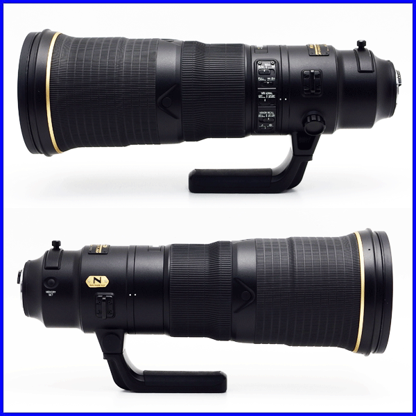 Nikon ニコン AF-S NIKKOR 500mm F4E FL ED VR /レンズフードHK-34 /かぶせ式レンズキャップ / 超望遠レンズ 動作品 中古美品☆1円～