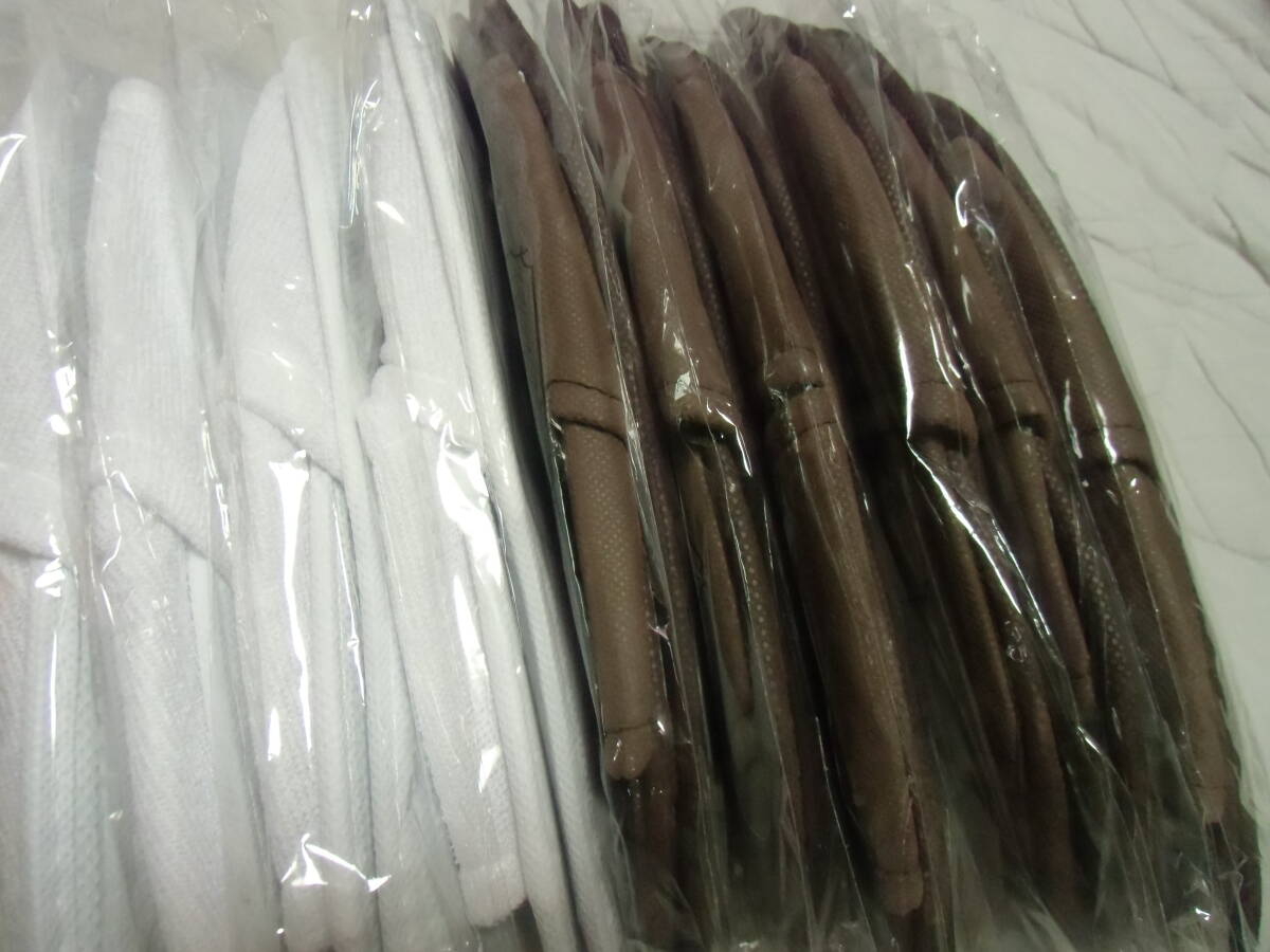 即決 大人用 使い捨て スリッパ 10足 セット ホテル アメニティ 白 茶 旅行 携帯 防災 グッズ フリーサイズ まとめて 使い切り 沢山_画像5