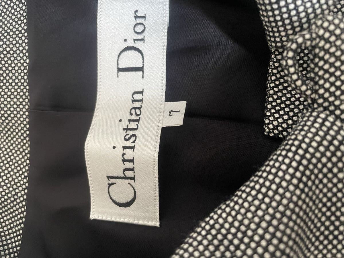 【美品】Christian Dior クリスチャンディオール　スカート　スーツ セットアップ ジャケット タイトスカート ヴィンテージ　